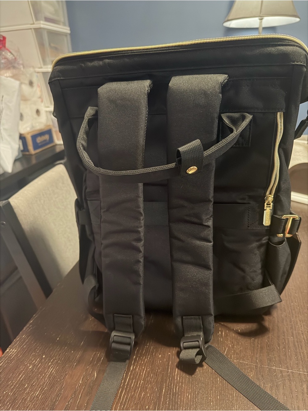 Lovevook Black Backpack with Gold Accents - Picture 2 of 6